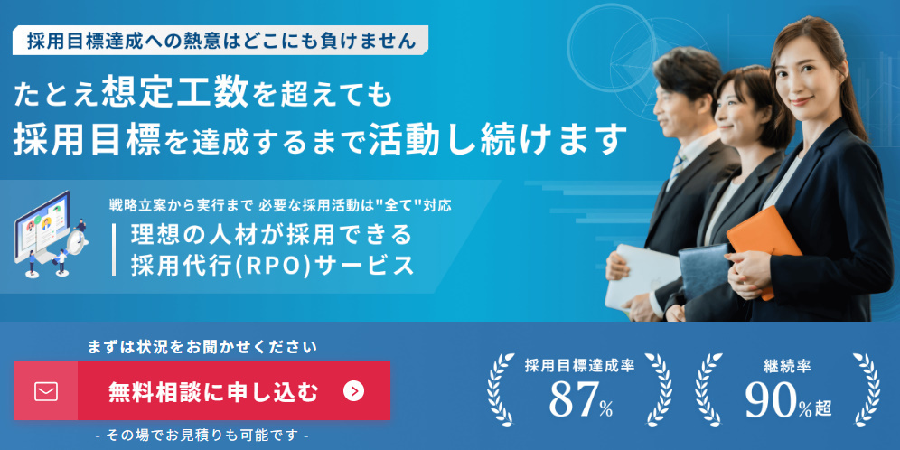 採用代行(RPO)ランディングページ