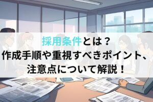 採用条件とは？作成手順や重視すべきポイント、注意点について解説！