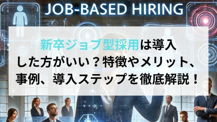 新卒ジョブ型採用を導入した方がいい？特徴やメリット、事例、導入ステップを徹底解説！