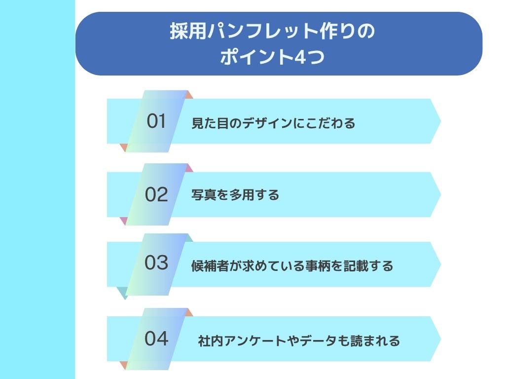 採用パンフレット作りのポイント4つ