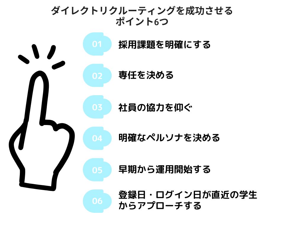 新卒でダイレクトリクルーティングを成功させるポイントは？