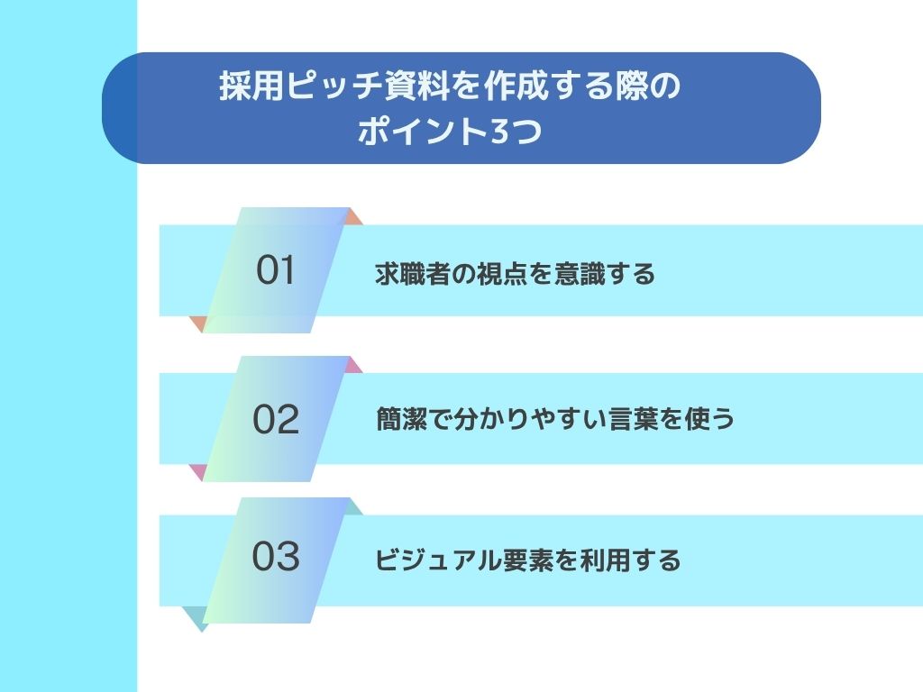 採用ピッチ資料を作成する際のポイント3つ